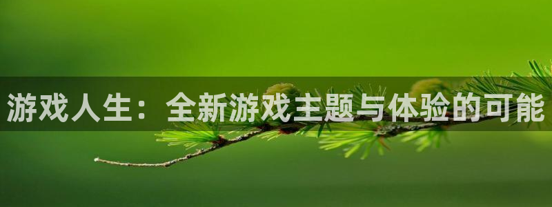 杏运娱乐注册流程：游戏人生：全新游戏主题与体验的可能